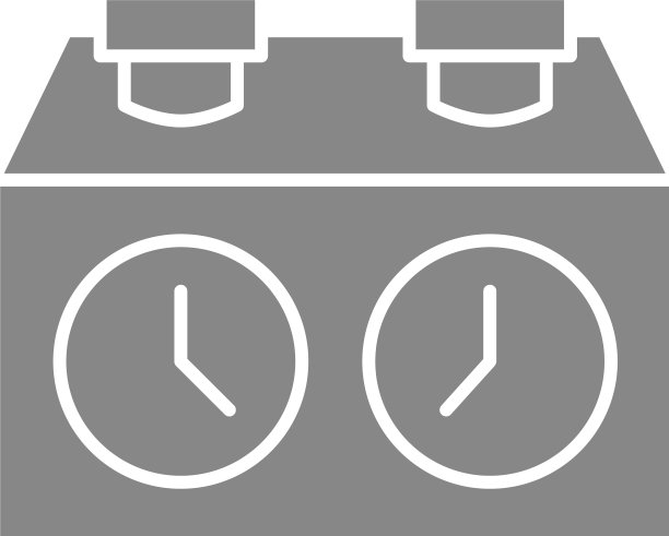 象棋时钟秒表计时器灰色图标板图片下载