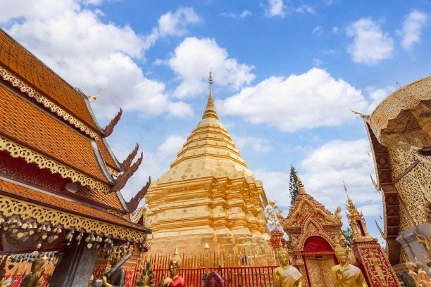 素贴寺是清迈的旅游景点图片下载