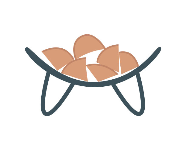 架子上壁炉用的柴火图片下载