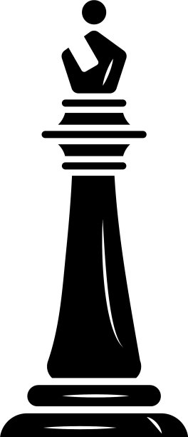 黑主教棋子孤立风格图标图片下载