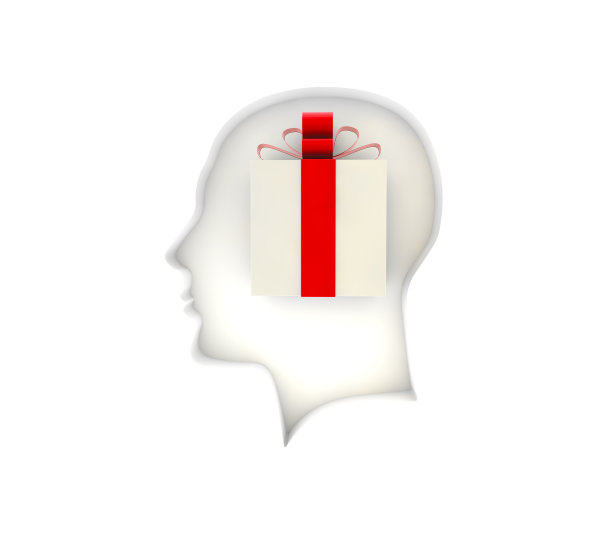 一个男人的头像和礼盒图片下载