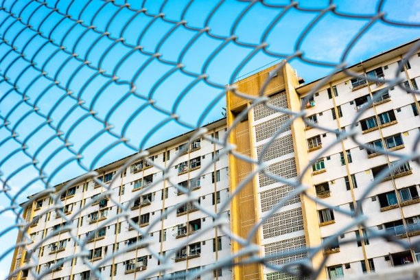 香港屯门旧公共屋苑外观图片下载