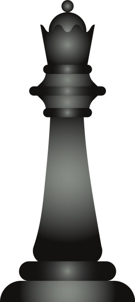 黑皇后棋子平式图标图片下载