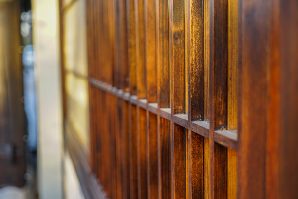 日式木窗特写图片下载