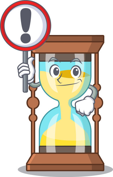 一款具有卡通风格的图标天文钟设计图片下载