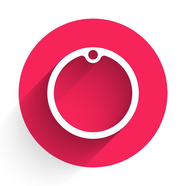 白色切割板图标孤立与长影子图片下载