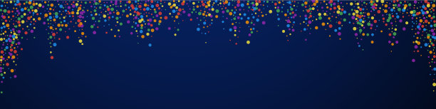 节日美妙的五彩纸屑庆祝星星雨图片下载