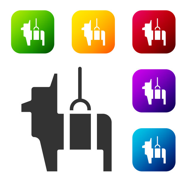 黑色皮纳塔图标孤立的白色背景图片下载