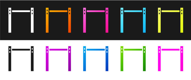 设置运动水平栏图标隔离在黑色图片下载