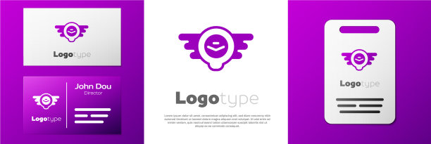 标志型航空徽章图标孤立在白色图片下载