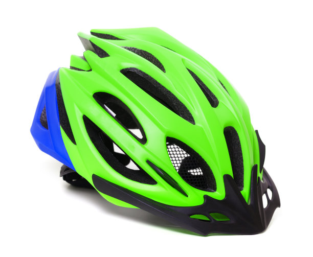 自行车头盔孤立的白色背景图片下载