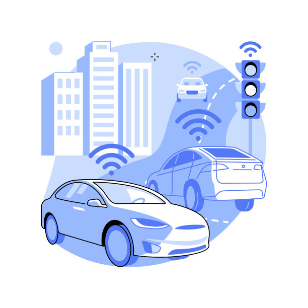 智能道路建设的抽象概念图片下载