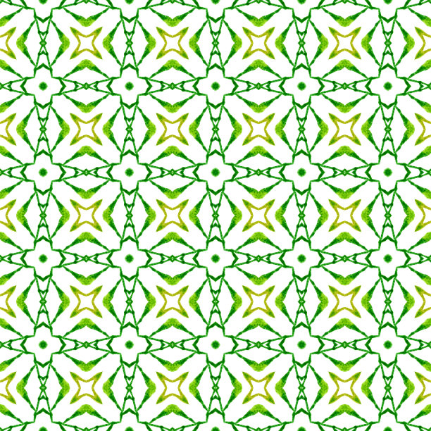 条纹手绘设计。绿色的波西米亚风图片下载