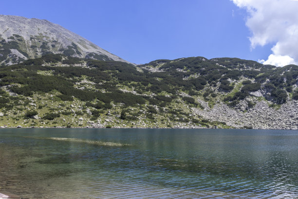 保加利亚皮林山和鱼班德里察湖景观图片下载