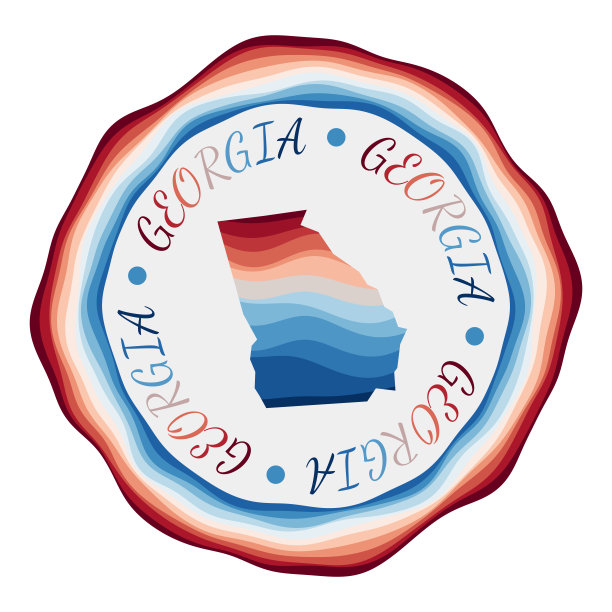 格鲁吉亚徽章。图片下载