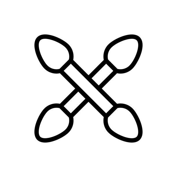 棉花芽矢量轮廓图标。EPS 10个文件图片下载