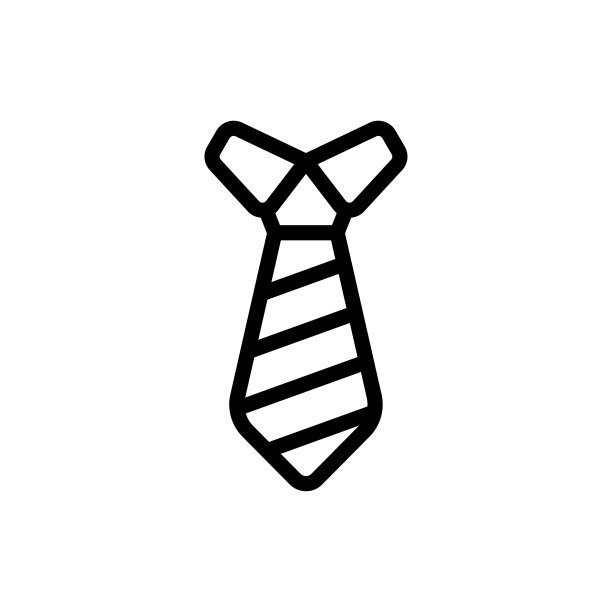 Tie矢量轮廓图标。EPS 10个文件图片下载