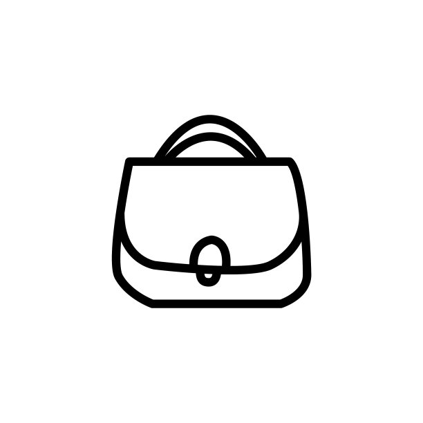 女孩购物袋线图标图片下载