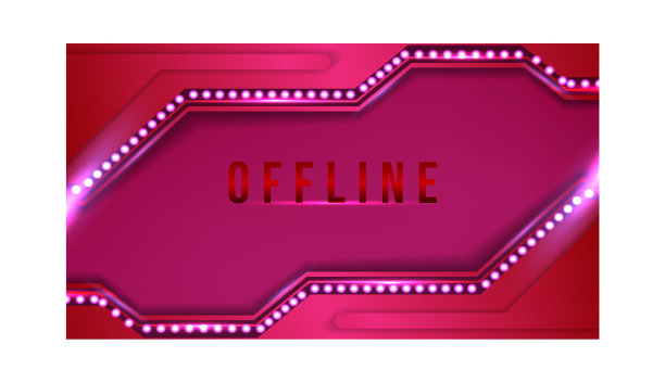 带有抽象背景的现代离线横幅图片下载