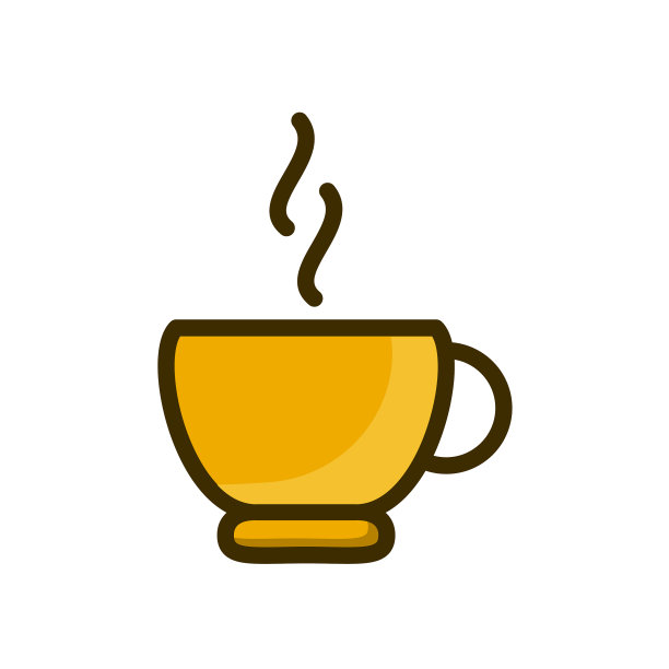 咖啡杯 玻璃咖啡蒸汽图标（隔离）图片下载