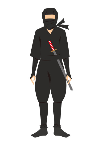 忍者站的姿势图片下载