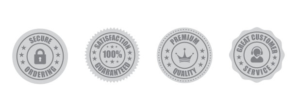 退款保证，免费运输信任徽章，信任徽章，安全结账，容易退货图片下载