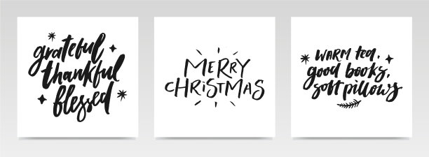 圣诞报价信排版集图片下载