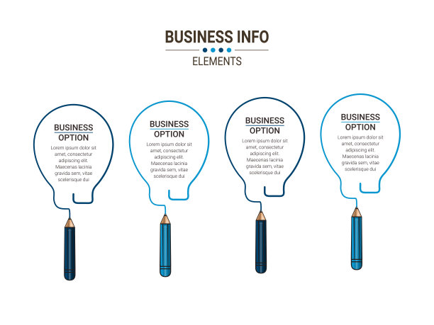 经营理念时间表。Infograph模板。可用于流程，演示，布局，横幅，信息图表。图片下载