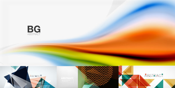 设置美丽的几何抽象的最小设计图片下载