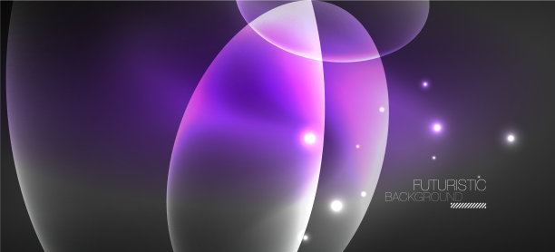 霓虹椭圆抽象背景闪亮明亮图片下载