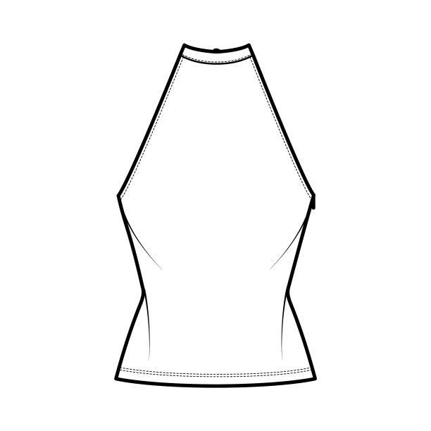 上装露脐高领吊带背心棉图片下载