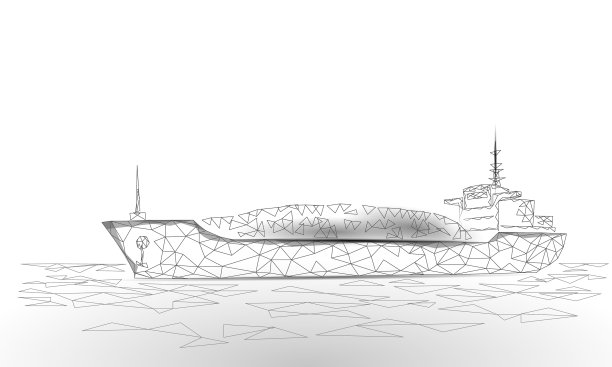 干货船海运行业运输规模大图片下载