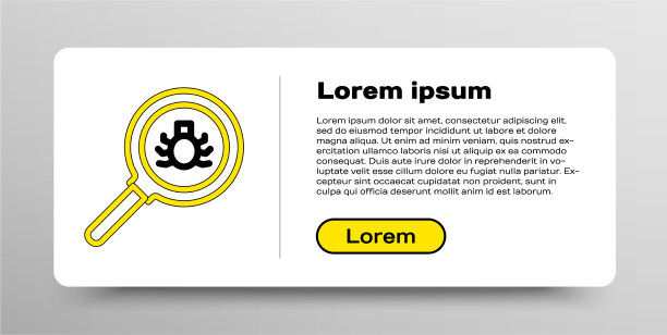 线跳蚤搜索图标孤立的白色背景图片下载