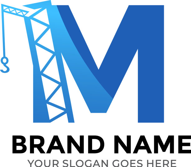 M建筑标志设计理念图片下载