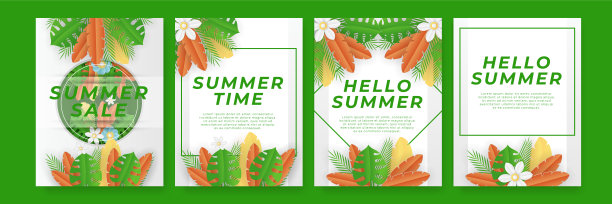 时尚抽象花卉模板的社交媒体帖子，移动应用程序，横幅设计和网络或互联网广告。你好夏天，销售横幅。也为母亲节贺卡，妇女节，你好春天图片下载