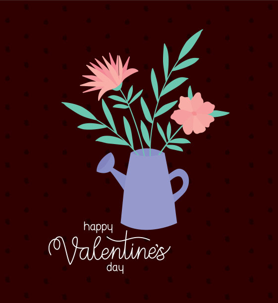 情人节快乐，把玫瑰束在图片下载