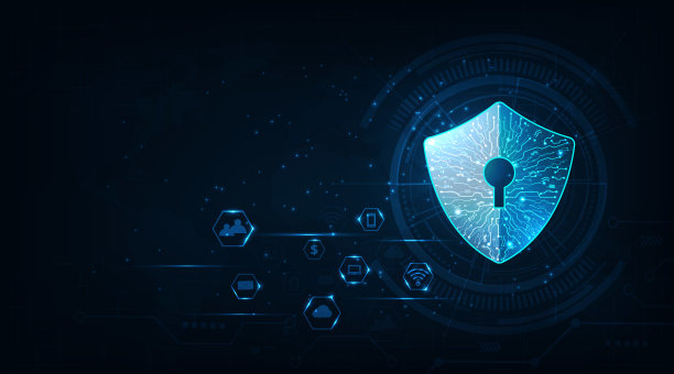 计算机数据的网络安全。图片下载