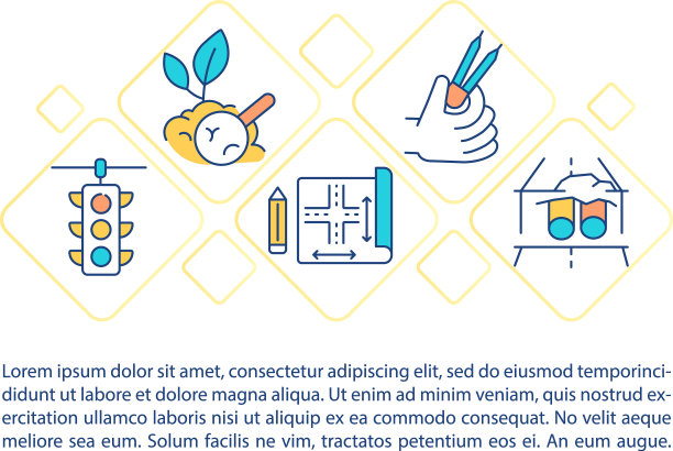 民用基础设施系统的概念图标图片下载
