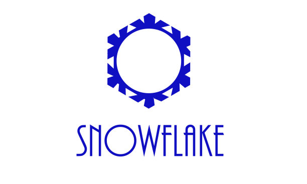 标志蓝色雪花图片下载