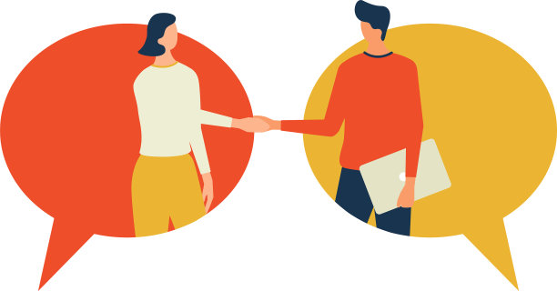 商业交易中男人和女人的手在泡沫中握手图片下载