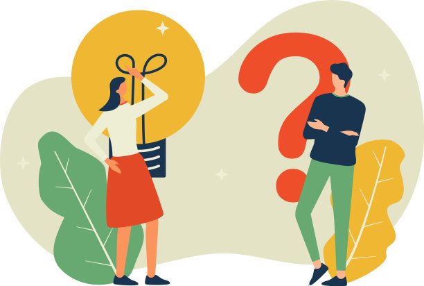 男人和女人在思考解决问题的方法图片下载