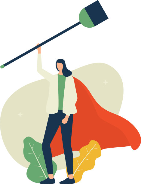 超级妈妈妈妈拿着扫把图片下载