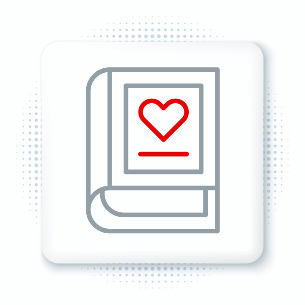 线医疗书图标孤立在白色背景。色彩斑斓的轮廓的概念。向量图片下载