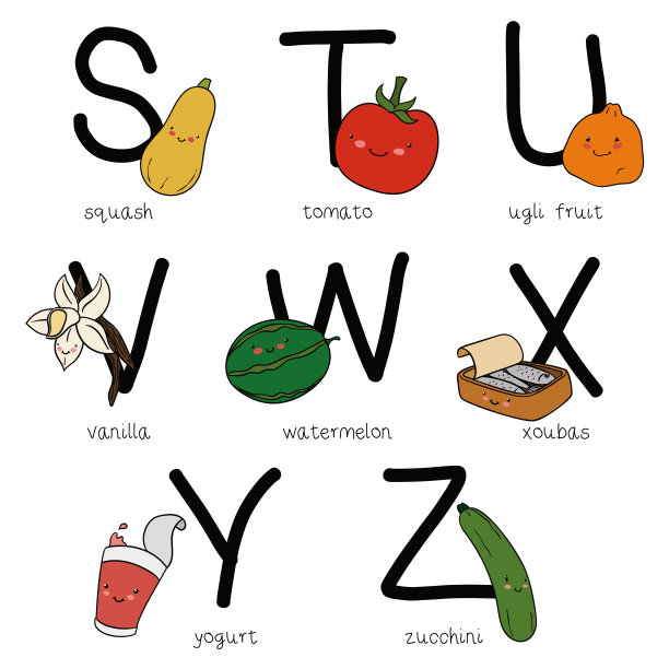 字母组合，从S到Z图片下载