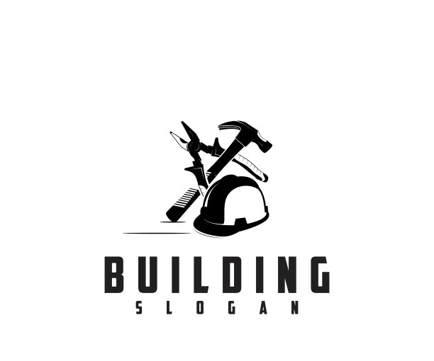 木工工具图标标志设计剪影图片下载