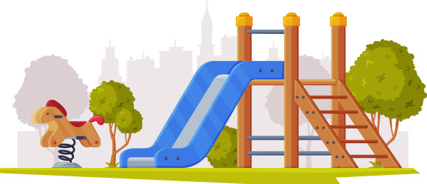 儿童游乐场作为城市夏季公共场所图片下载