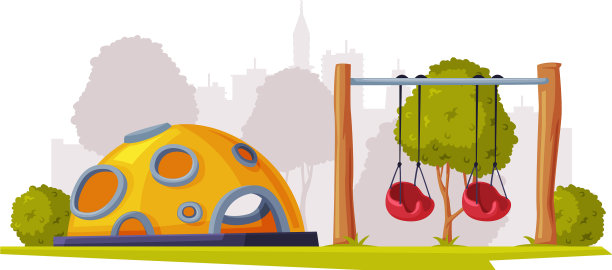 儿童游乐场作为城市夏季公共场所图片下载