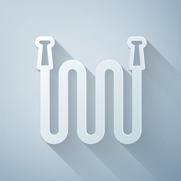 剪纸花园软管图标孤立在灰色图片下载