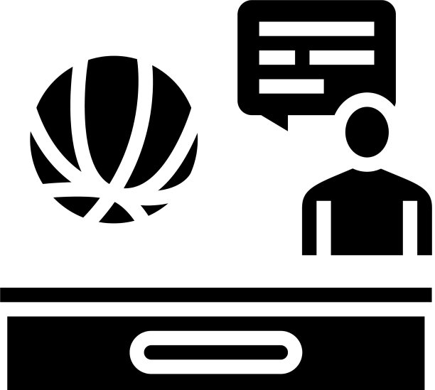 体育新闻字形图标图片下载