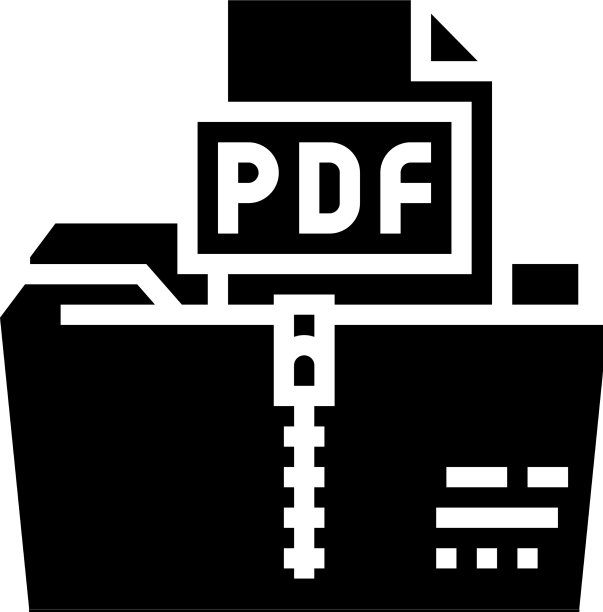 归档PDF文件字形图标图片下载